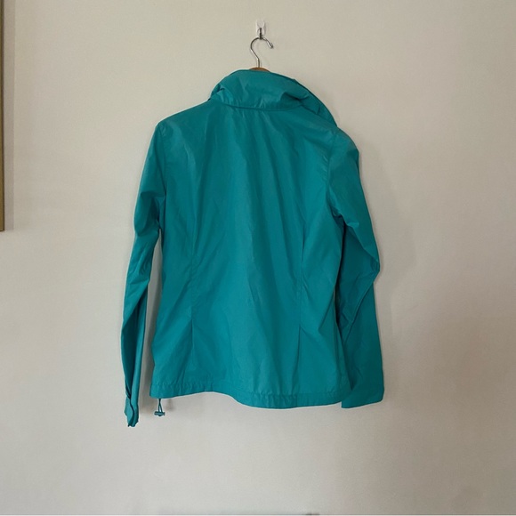 Columbia medium teal rain coat jacket hood - Picture 5 of 8